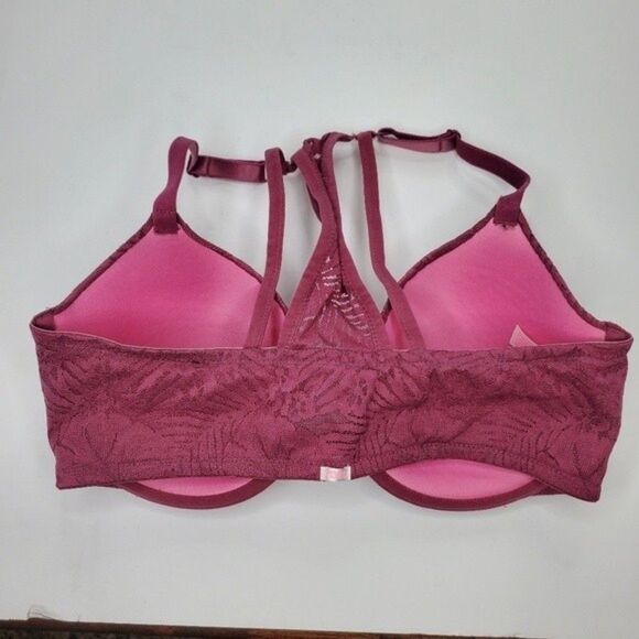 Pink Victoria's Secret racerback push up bra 34DD - Picture 6 of 7